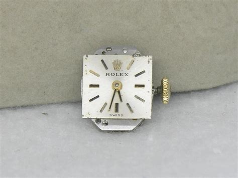 SCARCE ROLEX LADIES BAGUETTE 17 JEWEL MOVEMENT 